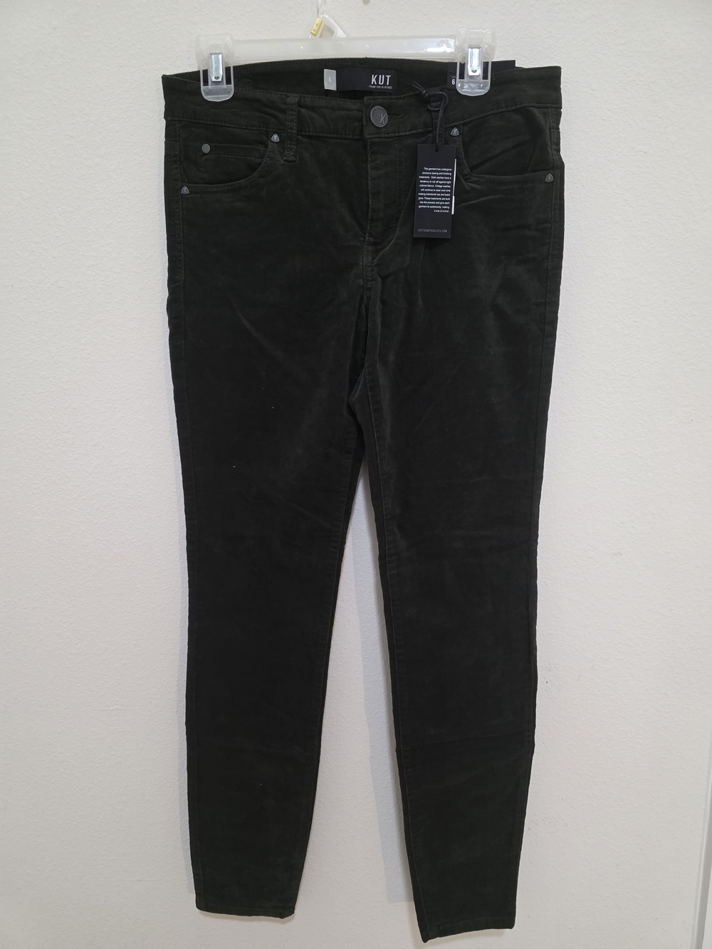 Kut from the Kloth Slim Dark Green Women's Jeans